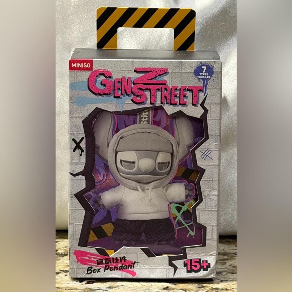Disney Miniso Gen Z Street Series Vinyl Plush Pendant Blind Box